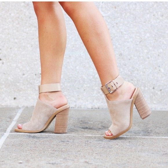 Marc Fisher Mlvashi Suede Buckle Heeled Sandals size 6.5 - Picture 13 of 13